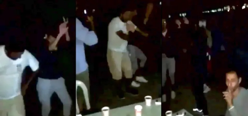 CHP'liler şehitlikte alkol aldı, göbek attı! Skandal görüntüler