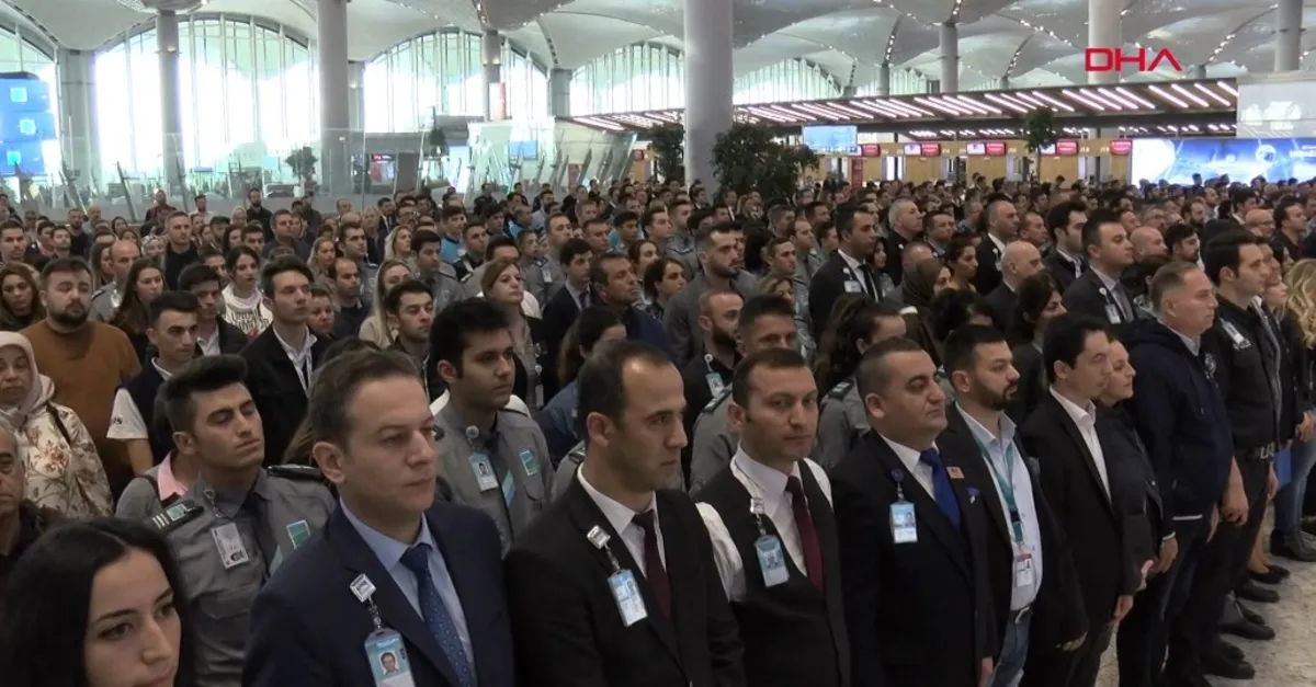 İstanbul Havalimanı'nda Gazi Mustafa Kemal Atatürk anıldı