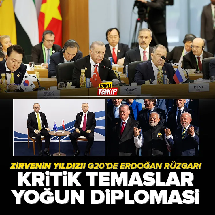 Başkan Erdoğandan Brezilyada diplomasi trafiği!