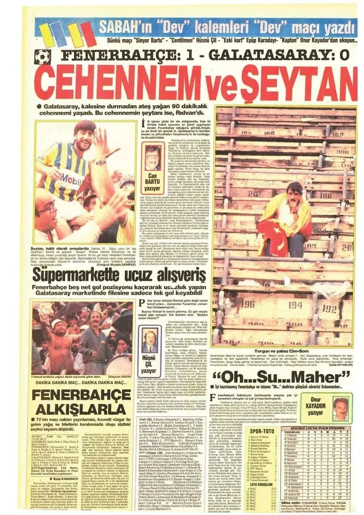 1986’dan beri Fenerbahçe-Galatasaray derbisinin manşetleri