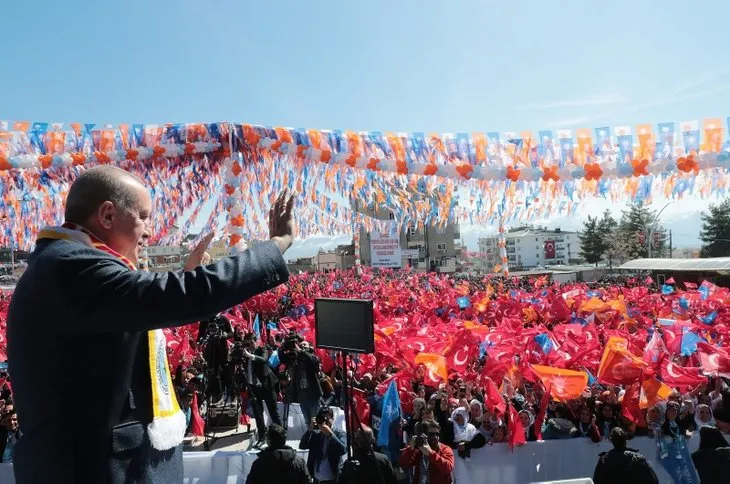 Başkan Erdoğan'a Şırnak'ta sevgi seli