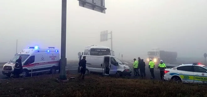 Tekirdağ’da midibüs ile minibüs çarpıştı: 4 kişi yaralı