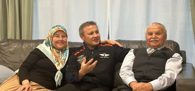 İlk Türk astronot Alper Gezeravcı ailesine kavuştu! Duygu dolu anlar