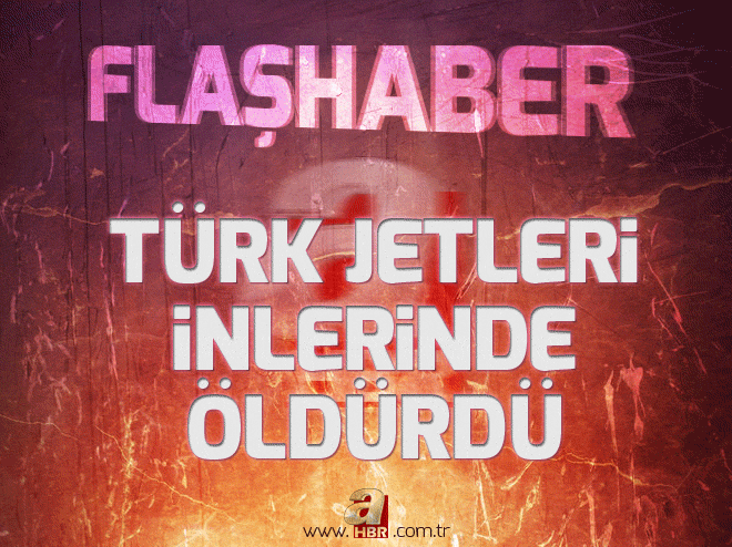 Türk jetleri inlerinde öldürdü