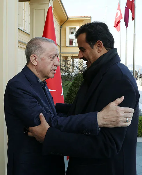 Son dakika | Katar Emiri Şeyh Al Sani Başkan Erdoğan’la görüştü