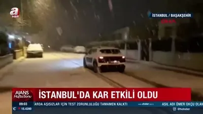 İstanbul’da kar etkili oldu