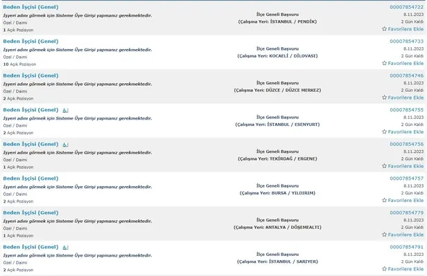 KPSS puan şartı aranmıyor! Türkiye geneli ilkokul mezunu 31 bin personel alımı başları! Başvuru şartları ve ekranı…