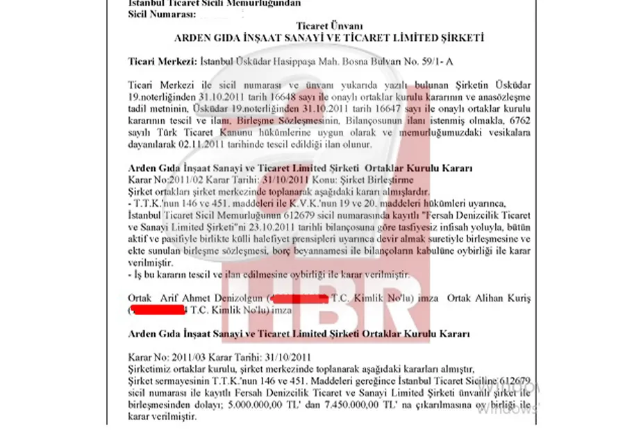 Alihan Kuriş'in miras oyunu! "Arden Gıda"daki tasfiye planı bozuldu - 1