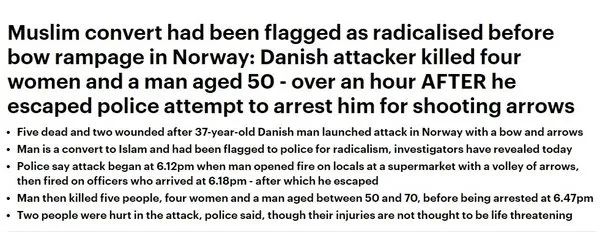 Batı medyasından İslam düşmanlığı! Nefret dilini Norveç’teki saldırı için de kullandılar