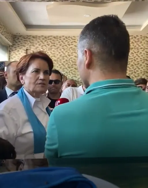 Esnafa ekonomiyi soran Akşener istediği cevabı alamayınca bozuldu: Vatandaşı ’oğlum’ diyerek tersledi