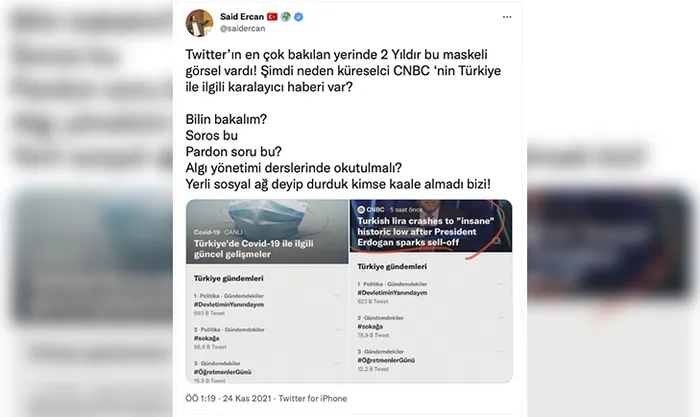 Reuters, BBC, CNBC… Yine sahnedeler! İki yılın ardından bir ilk! Twitter Türkiye’yi hedef alan yayını başa çekti | Kur operasyonuna yabancı medya desteği