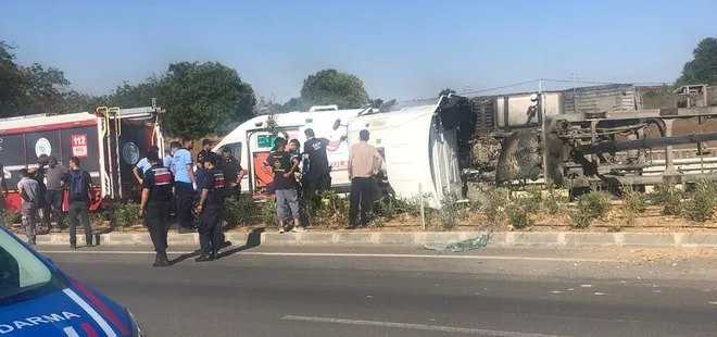Tekirdağ'da kamyon kazası: 1 yaralı