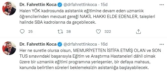 Son dakika: Sağlık Bakanı Fahrettin Koca'dan önemli duyuru: Bir defaya mahsus... - 1