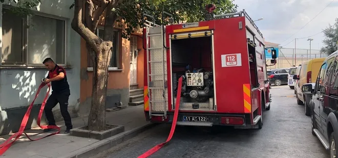 Bilecik’te apartman boşluğunda çıkan yangın paniğe neden oldu