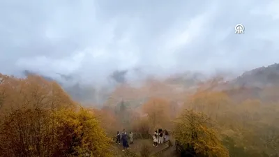 Yedigöller sonbahar renklerine büründü