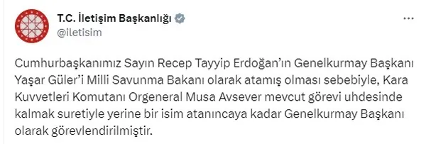 FETÖ’cülerin korkulu rüyası! Kara Kuvvetleri Komutanı Musa Avsever Genelkurmay Başkanı oldu
