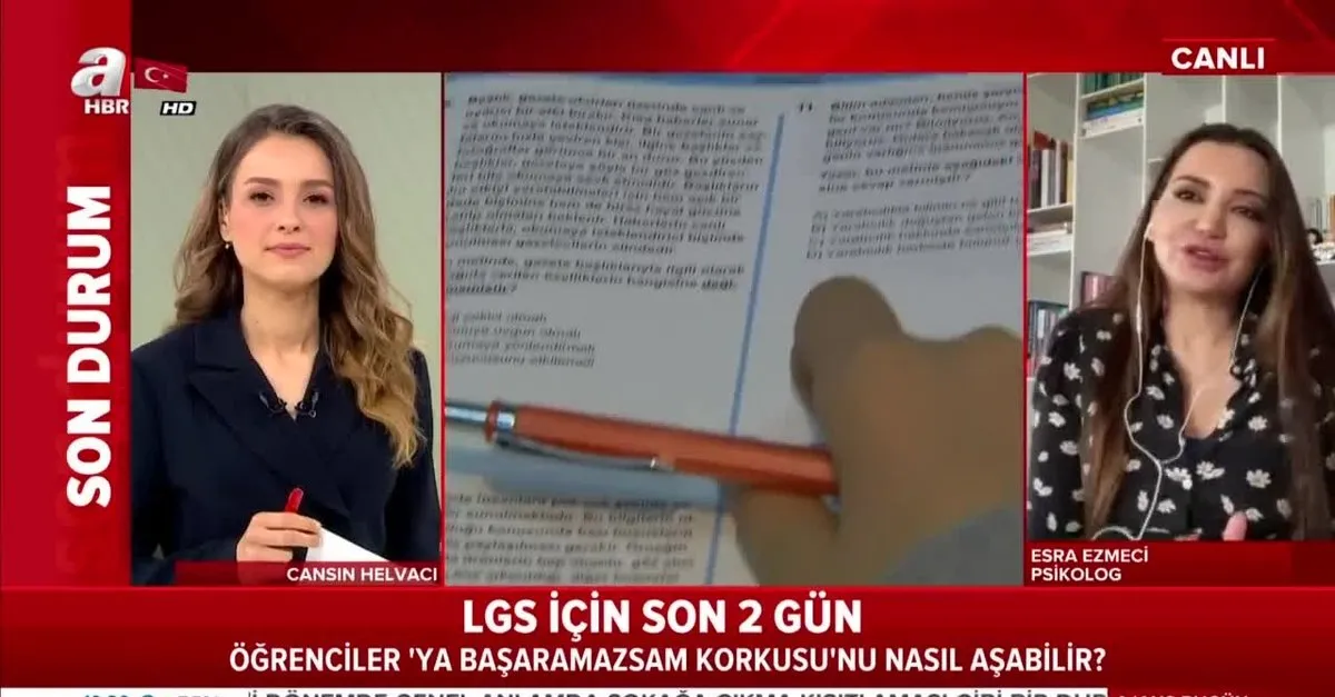 Son Dakika Lgs Sinavi Icin Son Gunler Sinav Kaygisi Nedir Nasil Basa Cikarilir Sinav Oncesi Nelere Dikkat Edilmeli Uzman Isim Anlatti Video Ahaber Video Izle