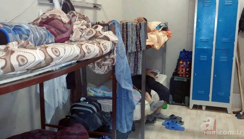 İşte o işçilerin yaşam koşullarını anlatan kare! 1