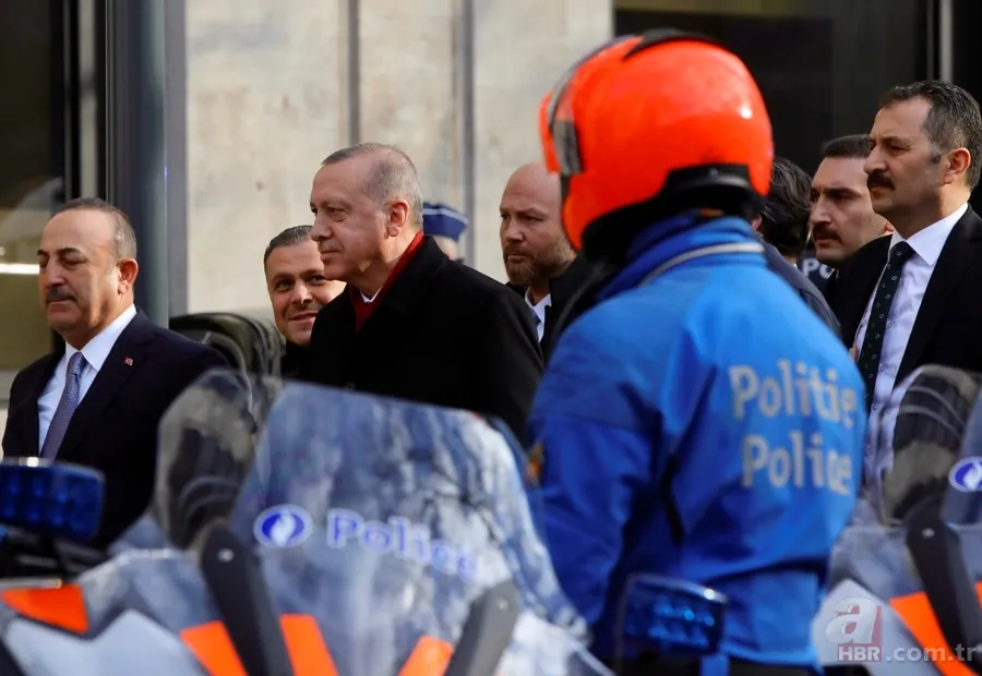 Başkan Erdoğan'a Belçika'da coşkulu karşılama 1