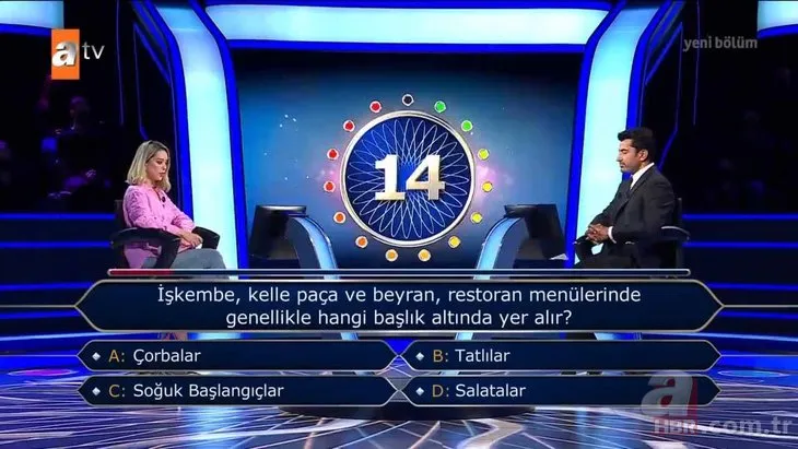 Milyoner'e damga vuran yarışmacı: Bu soruda elenmek marifet ister! ''Onur öğrencisi olarak mezun oldum'' dedi ama...