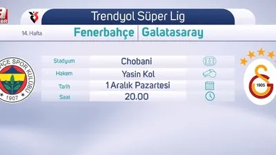 Fenerbahçe-Galatasaray derbisi saat kaçta?