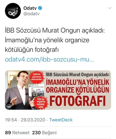Oda TV Fazilet Durağı yalanını 11 defa haber yapmış!
