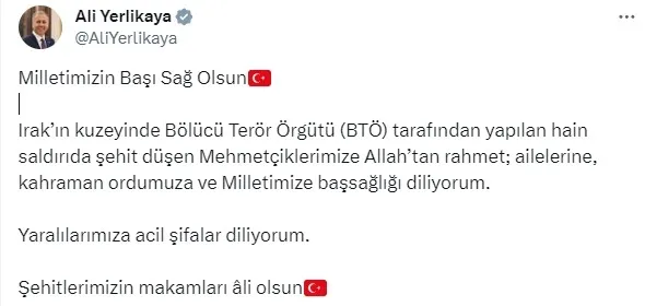MSB acı haberi duyurdu: 6 kahraman asker şehit oldu, 1 kahraman asker yaralı