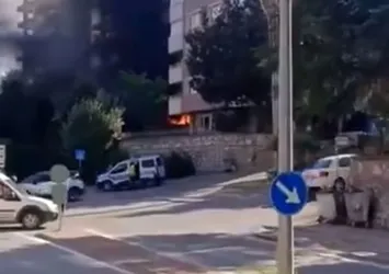 Bursa'da binada korkutan yangın
