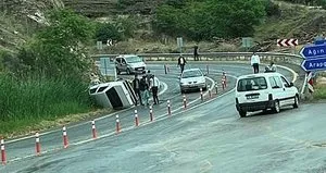 Trafik kazasında 1 yaralı