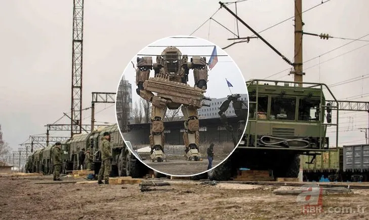 Rusya Ukrayna savaşından dünyayı sarsan görüntüler servis edildi! Dev Robot Asker...