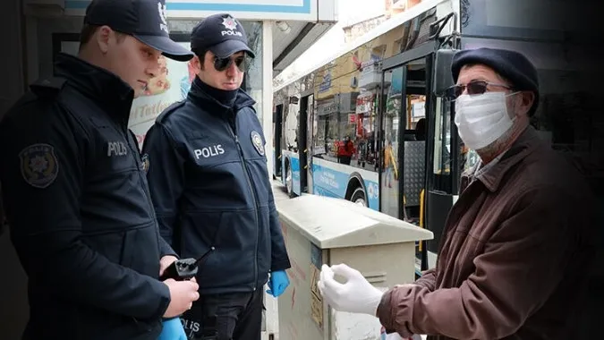 Sokağa çıkma yasağına uymayan yaşlı adamın polise cevabı şaşırttı - 2