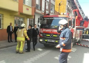 Küçükçekmece'de yangın