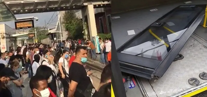 İstanbul'da ulaşım rezaleti! Seyir halindeki otobüsün kapısı düştü