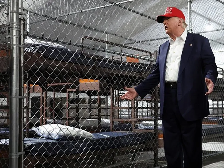 Trump’tan çevresi timsahlarla çevrili Alcatraz’da yeni görüntüler: Biden’a küfür göçmenlere tehdit!