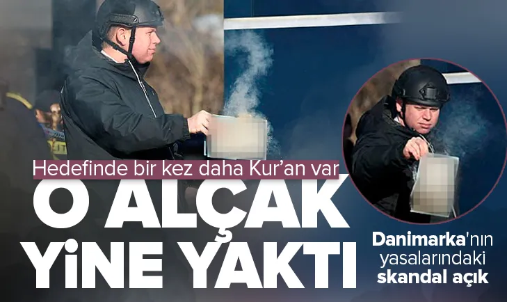 Paludan bu kez Kopenhag’da Kur’an yaktı