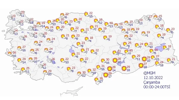 Meteorolojiden o iller için kuvvetli yağış fırtına ve 'sarı' kod uyarısı | İstanbul Ankara İzmir (8 Ekim 2022 hava durumu) - 7