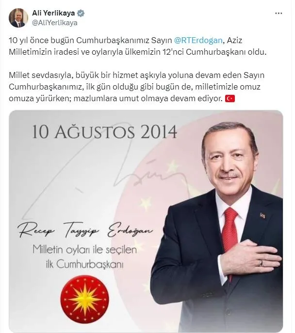 kabine-uyelerinden-baskan-erdogana-tebrik-1723319600207.jpeg Kabine üyelerinden Başkan Erdoğan'a tebrik! Görevinin 10'uncu yılını... - 3
