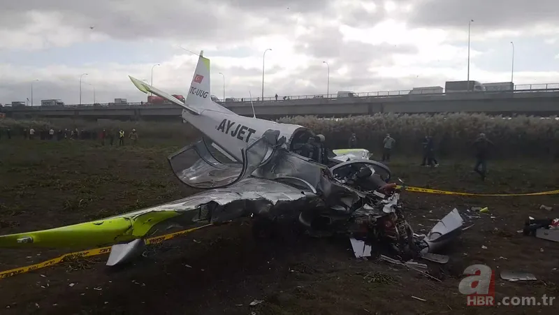 Son dakika: İstanbul Büyükçekmece'de eğitim uçağı düştü! A Haber olay yerinde 14