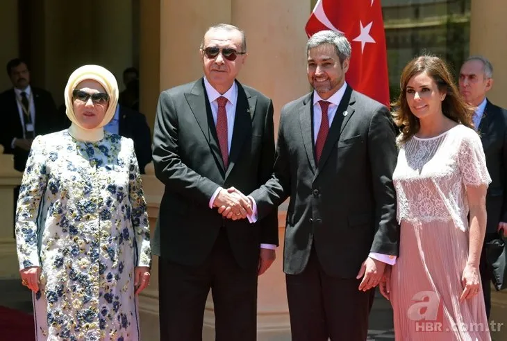 Başkan Erdoğan, Paraguay’da bir ilke imza attı