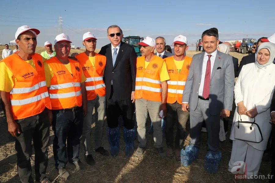 Başkan Erdoğan yerli elektrikli traktörü kullandı 21