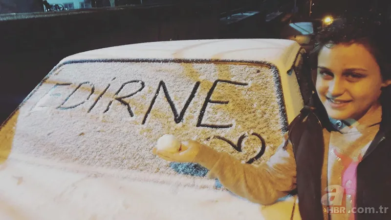 Kar yağışı yurda giriş yaptı! Edirne'de kar yağışı başladı... 4