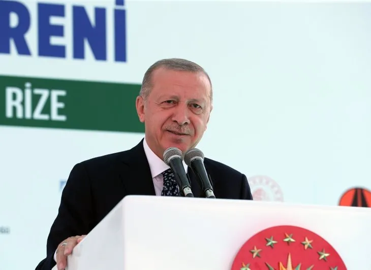 Başkan Recep Tayyip Erdoğan’a Rize’de sevgi seli! Çocuklardan ’Tayyip Dede’ sloganları