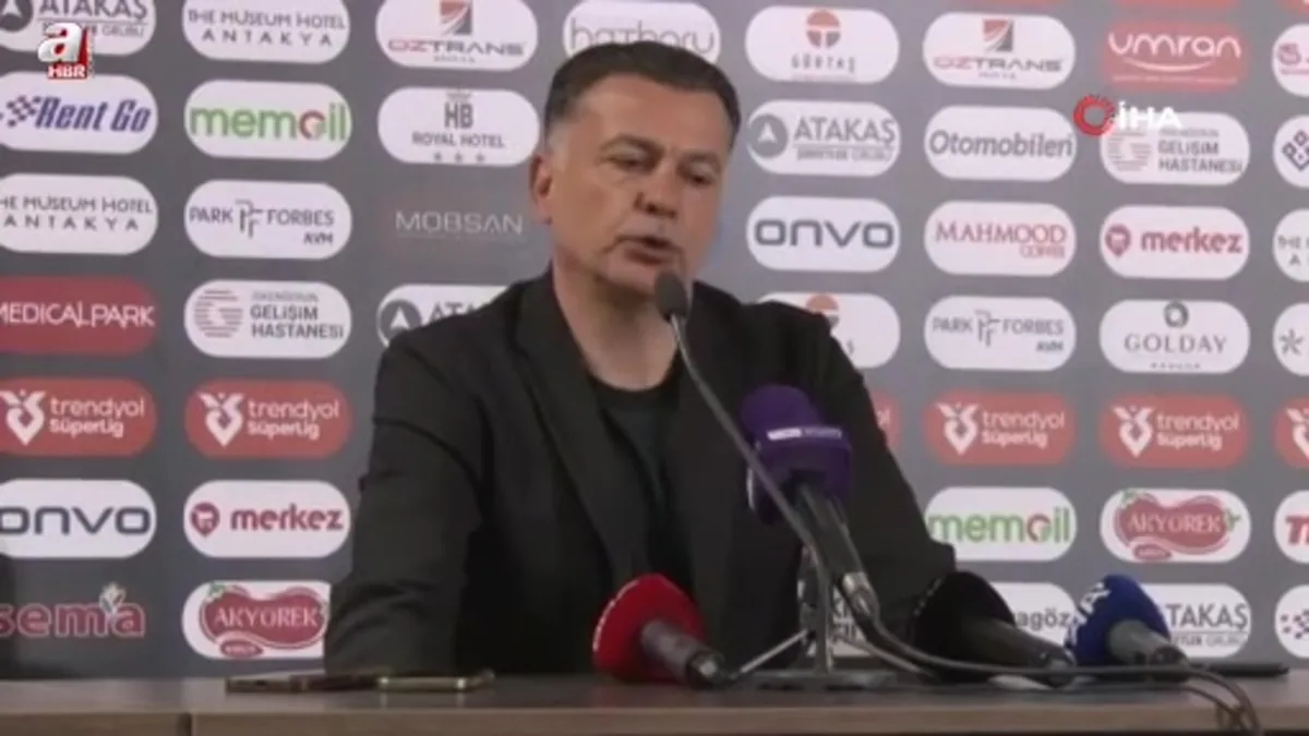 Atakaş Hatayspor Teknik Direktörü Murat Şahin: Pes etmeden mücadelemize devam edeceğiz