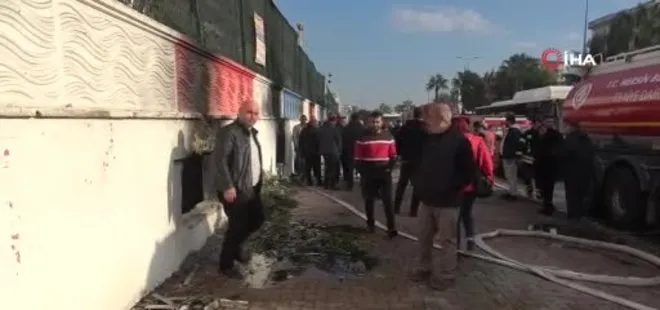 Mersin'de tekstil atölyesindeki yangın kontrol altına alındı