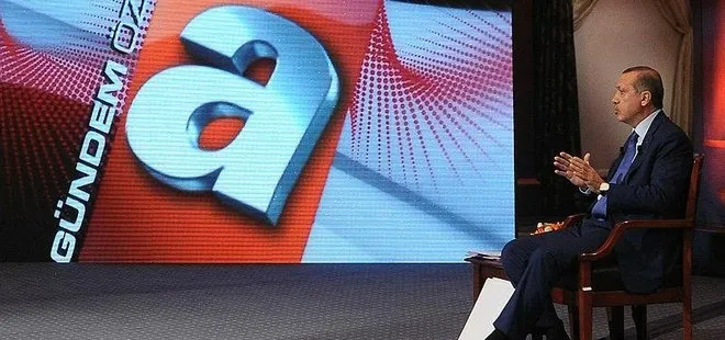 Başkan Recep Tayyip Erdoğan A Haber ve ATV ortak yayınında