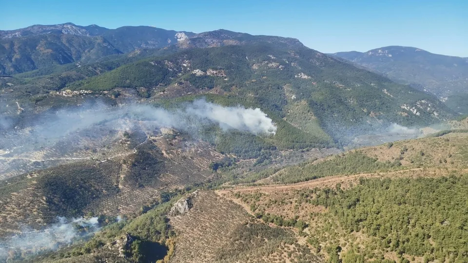 Kazdağları'nda korkutan yangın! Soğutma çalışmaları sürüyor
