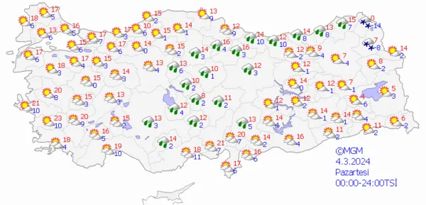 1709126177402.png Güneşe veda sağanak yağışa yeniden merhaba! Meteoroloji'den çok sayıda ile son dakika uyarısı... - 8