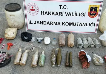 Hakkari'deki terör operasyonu: Mühimmat ve patlayıcı ele geçirildi