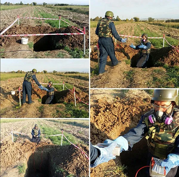 Azerbaycan'da Ermenistan tarafından atılmış patlamamış fosfor mermisi bulundu - 2