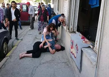 8.5 aylık hamile kadın 3'üncü kattan atladı